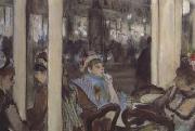 Women,on a Cafe Terrace (san16), Edgar Degas